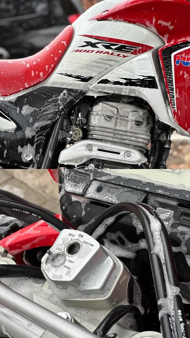 Pulido y sellado en motocicletas